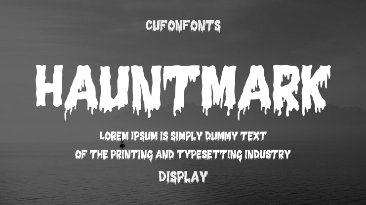 Hauntmark Font