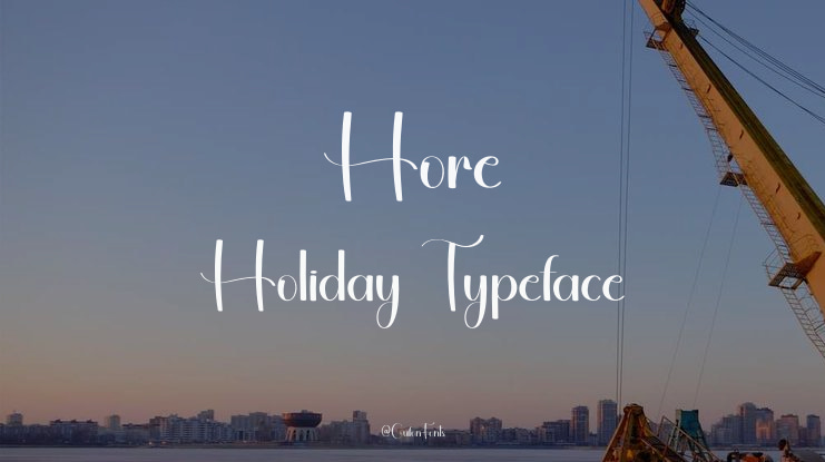 Hore Holiday Font