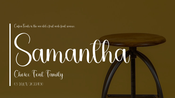 Samantha Choice Font