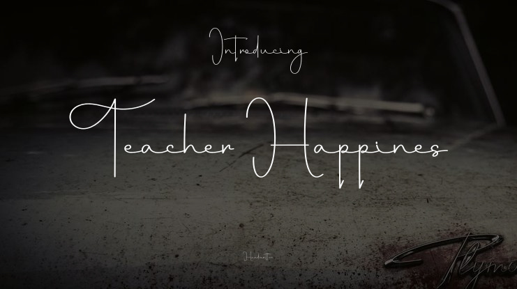 Teacher Happines Font