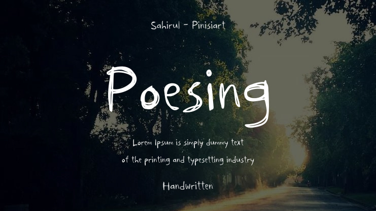 Poesing Font