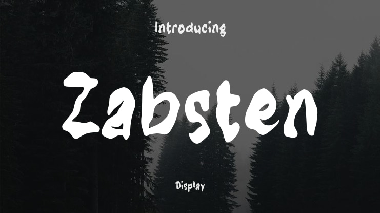Zabsten Font