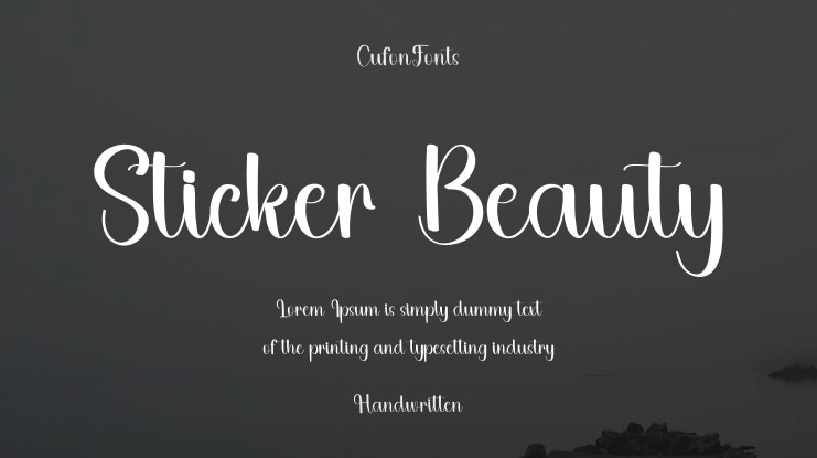 Sticker Beauty Font