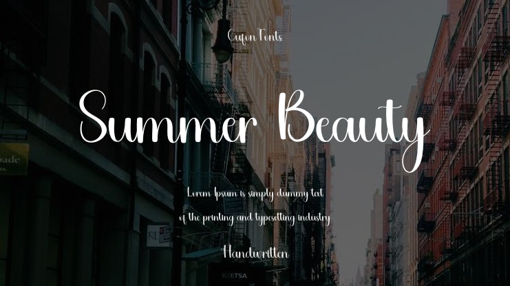 Summer Beauty Font