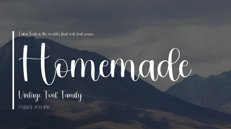 Homemade Vintage Font