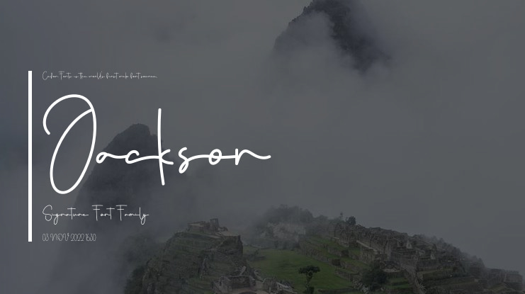 Jackson Signature Font