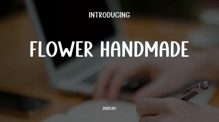Flower Handmade Font