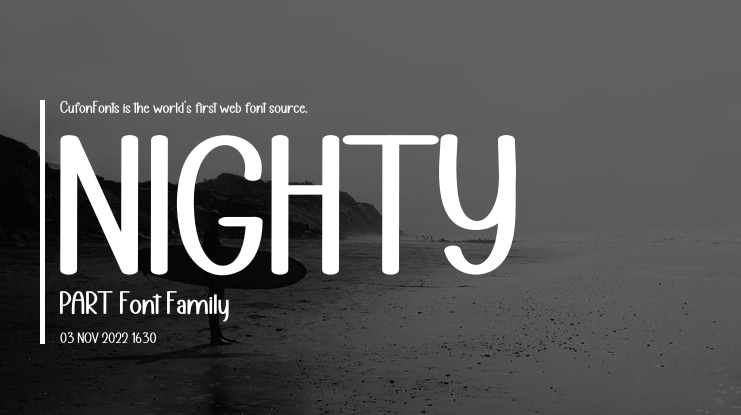NIGHTY PART Font