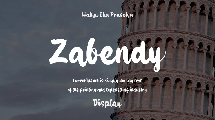 Zabendy Font