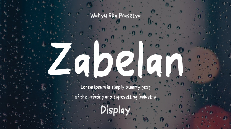Zabelan Font