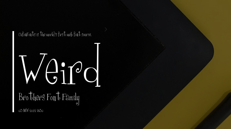 Weird Brothers Font