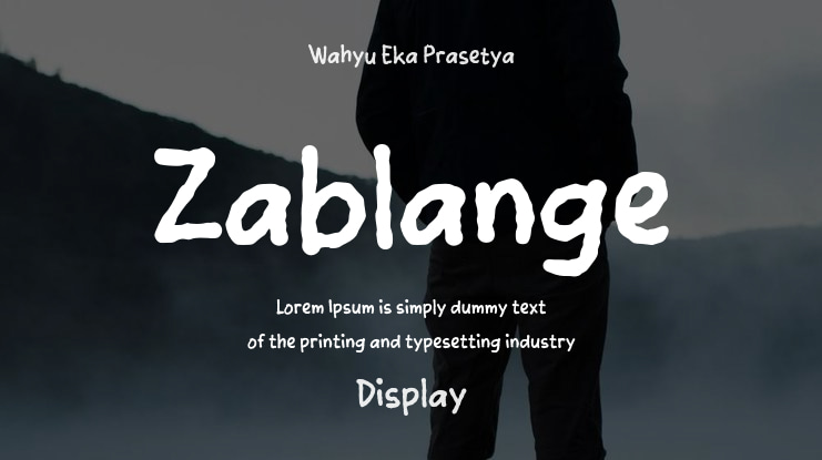 Zablange Font