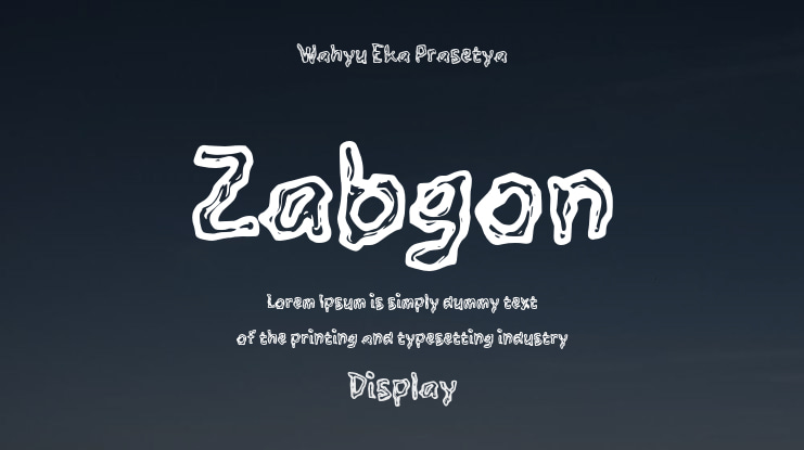 Zabgon Font