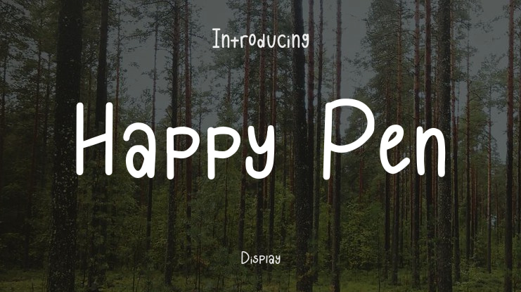 Happy Pen Font