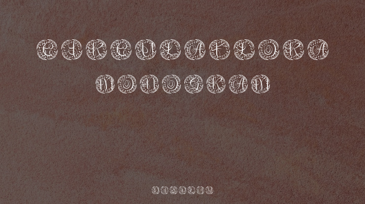 Circulaflora Monogram Font