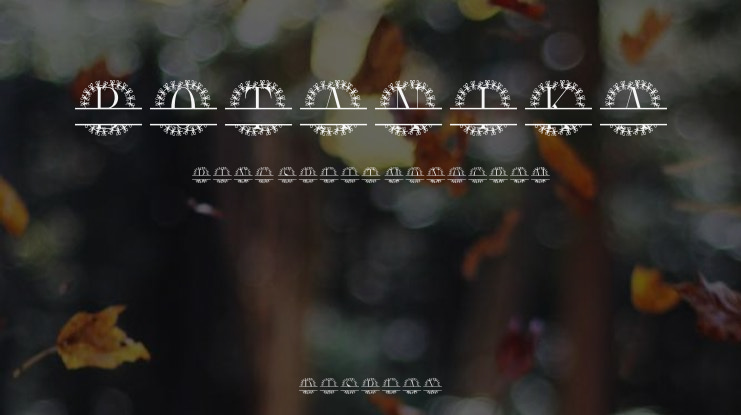 Botanika Ring Split Monogram Font