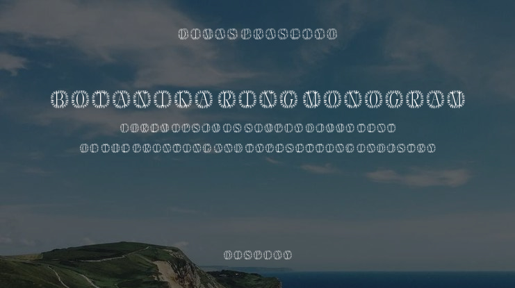 Botanika Ring Monogram Font