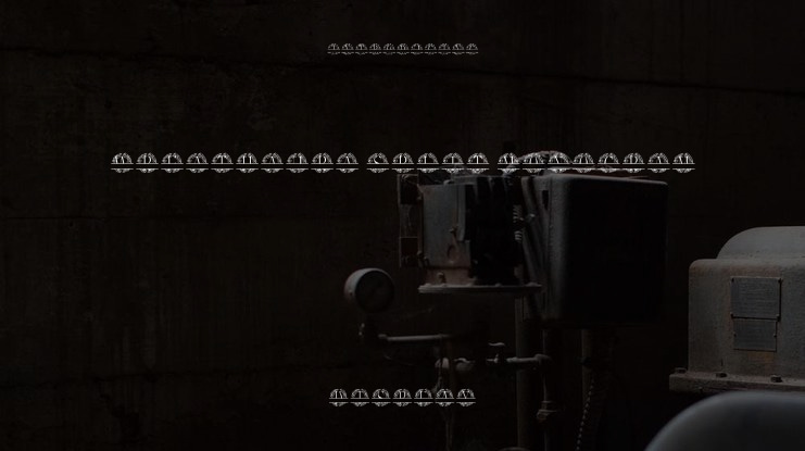 Wreathaura Split Monogram Font