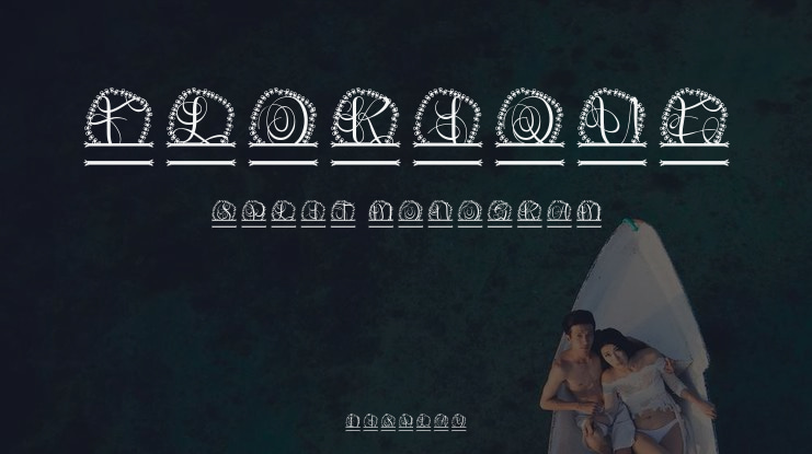 Florique Split Monogram Font