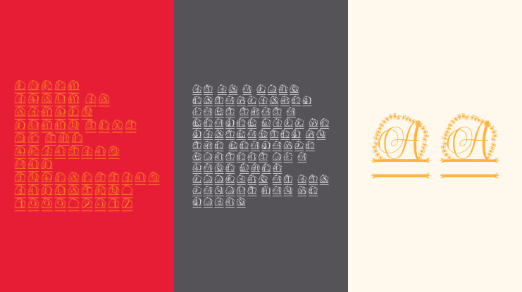 Florique Split Monogram Font