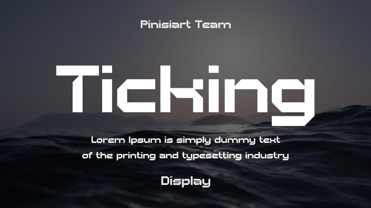 Ticking Font