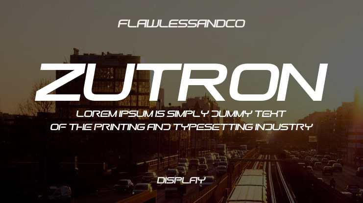 ZUTRON Font