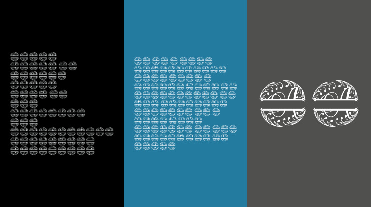 Circulaflora Split Monogram Font