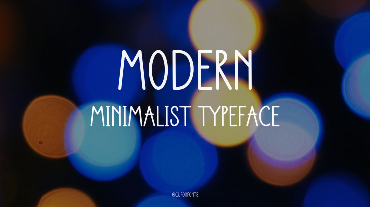 Modern Minimalist Font