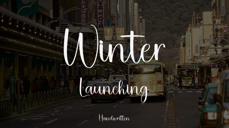 Winter Launching Font