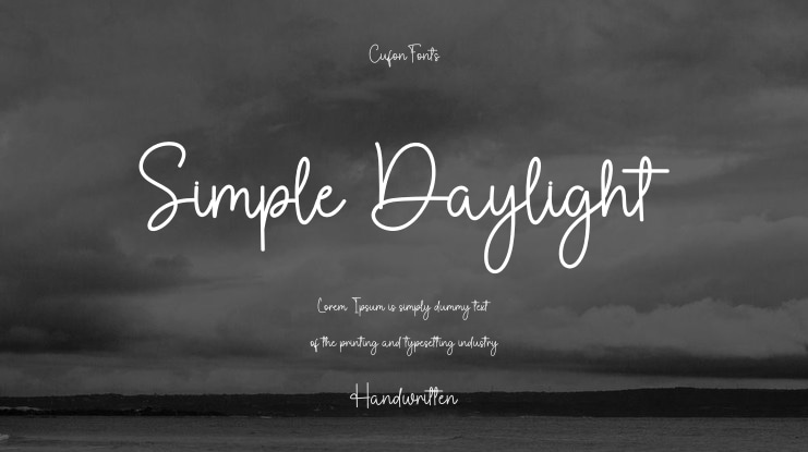 Simple Daylight Font
