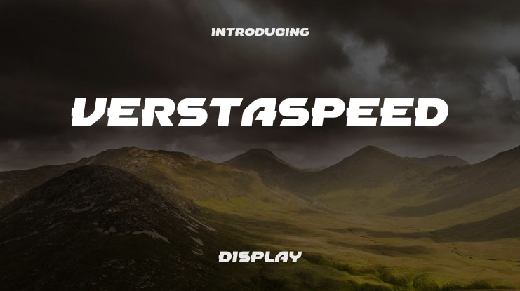 Verstaspeed Font Family