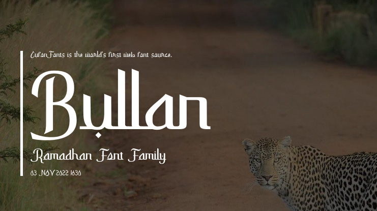 Bullan Ramadhan Font