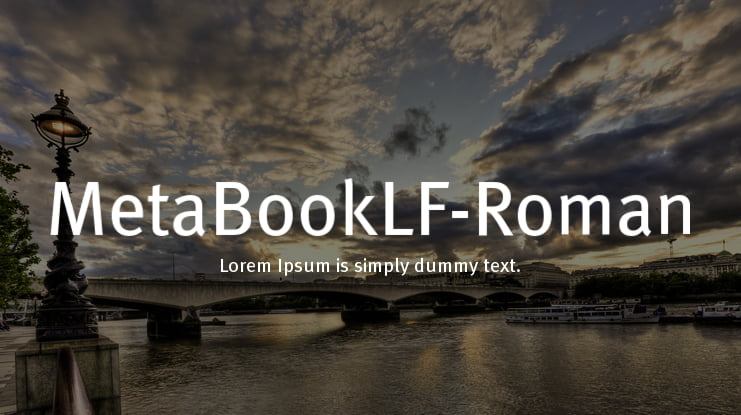 MetaBookLF-Roman Font