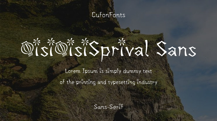 QisiQisiSprival Sans Font