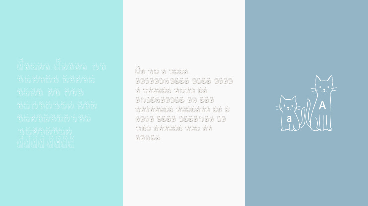 Tall Cat Short Cat Font