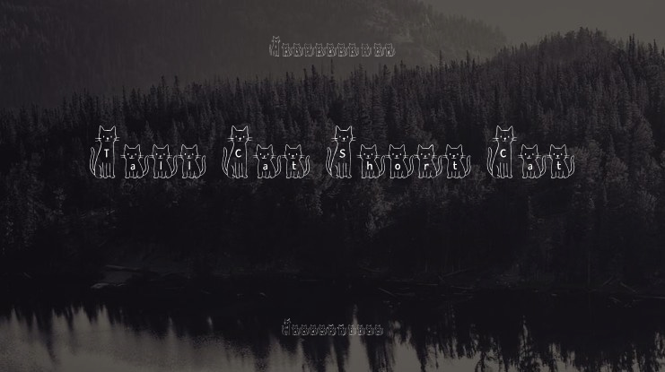 Tall Cat Short Cat Font