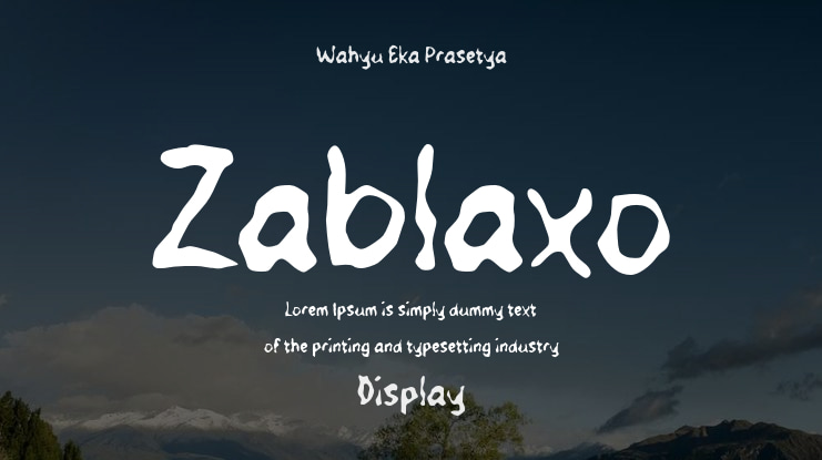 Zablaxo Font