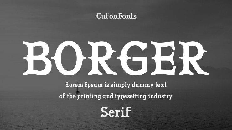BORGER Font Family