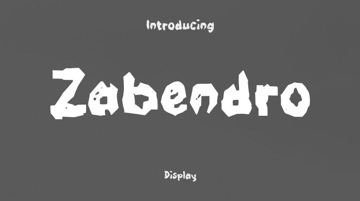 Zabendro Font