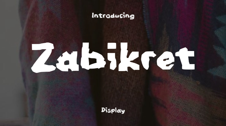 Zabikret Font
