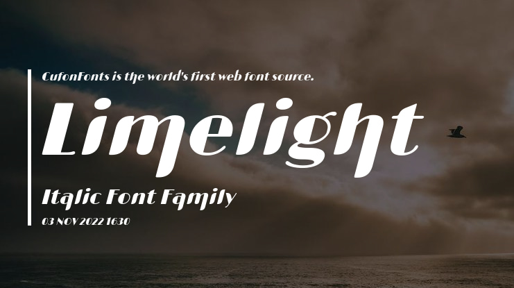 Limelight Italic Font