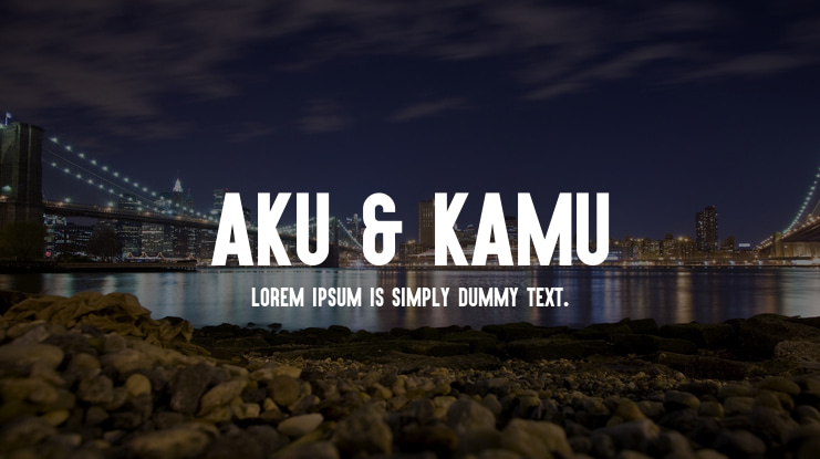 Aku & Kamu Font