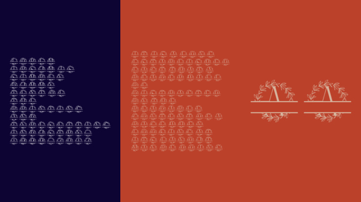 Lauressence Split Monogram Font