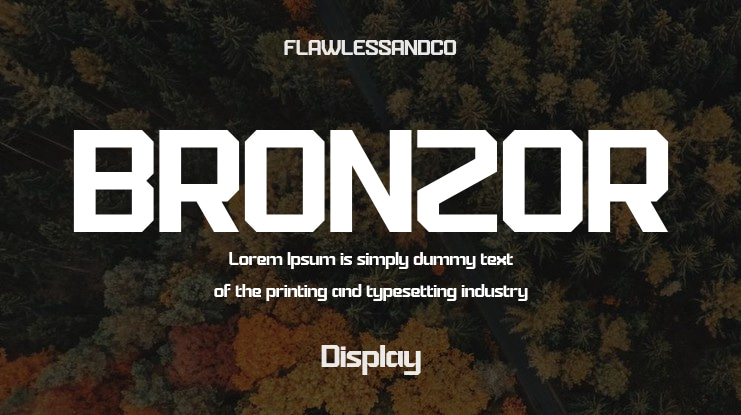 BRONZOR Font