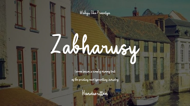 Zabharusy Font