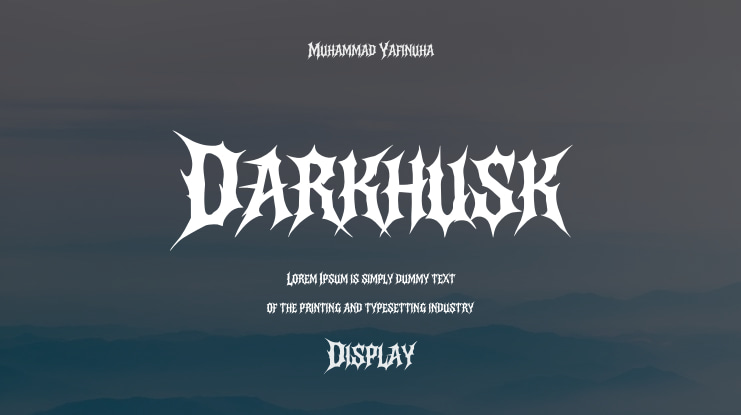Darkhusk Font