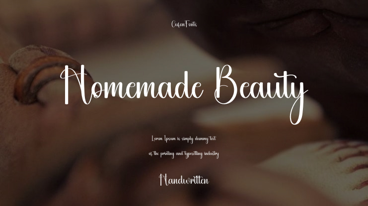 Homemade Beauty Font