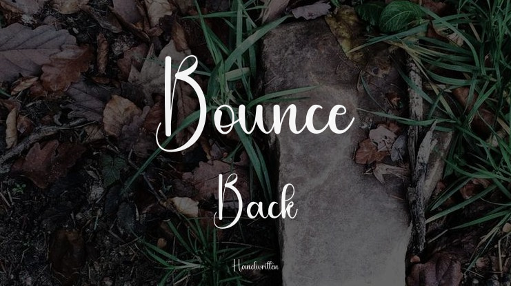 Bounce Back Font