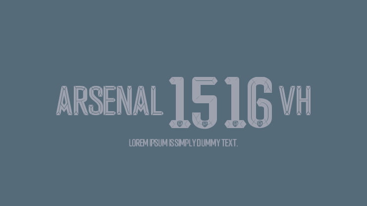 Arsenal 15 16 vh Font