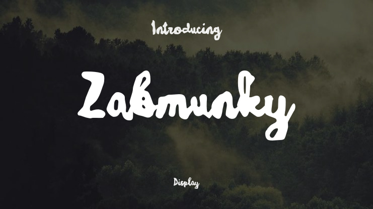 Zabmunky Font